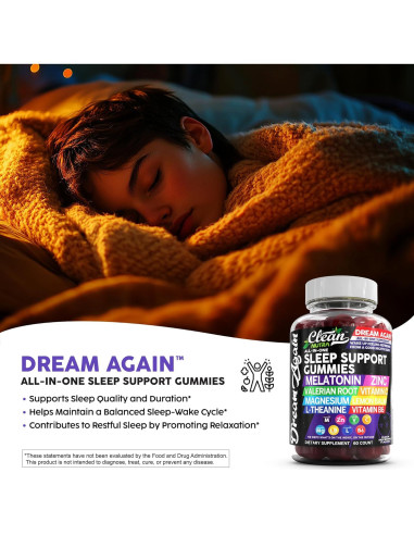 Gomitas de Melatonina Clean Nutra 10mg Suplemento para Dormir