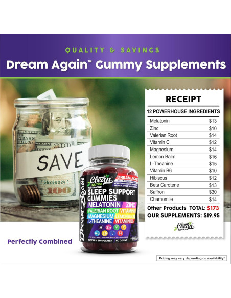 Gomitas de Melatonina Clean Nutra 10mg Suplemento para Dormir Gomitas de Melatonina Clean Nutra 10mg Suplemento para Dormir