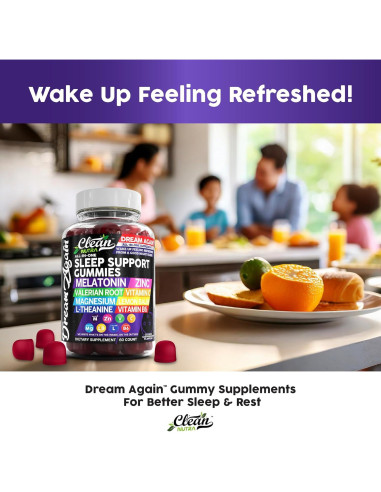 Gomitas de Melatonina Clean Nutra 10mg Suplemento para Dormir