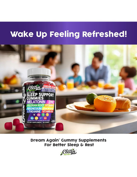 Gomitas de Melatonina Clean Nutra 10mg Suplemento para Dormir Gomitas de Melatonina Clean Nutra 10mg Suplemento para Dormir