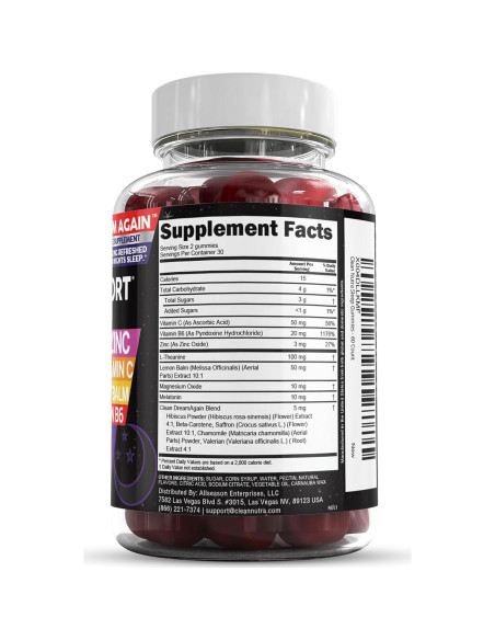 Gomitas de Melatonina Clean Nutra 10mg Suplemento para Dormir Gomitas de Melatonina Clean Nutra 10mg Suplemento para Dormir