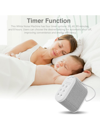 Máquina de Ruido Blanco Welldiea Mini Recargable 21 Sonidos