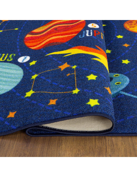 Alfombra Educativa KC Cubs Sistema Solar 1.52x2.13m Multicolor