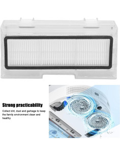Cubo de Polvo HEEPDD para Aspiradora Robot Dreame W10/W10 Pro 2