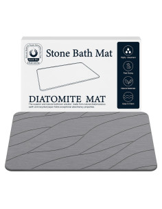Alfombra de baño antideslizante Closefriend 60x39 cm diatomeas