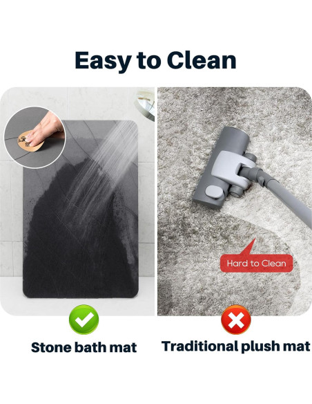 Alfombra de baño antideslizante Closefriend 60x39 cm diatomeas