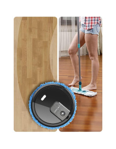 Robot Trapeador SHATUOA Negro con Auto-Vaciado y Humidificación 2
