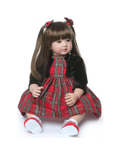 Muñeca Reborn Niña Realista 60 cm Silicona y Cuerpo de Tela 2