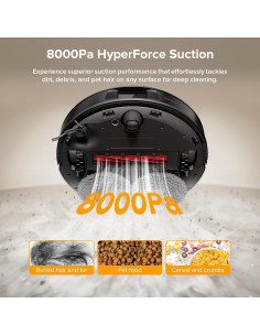 Robot Aspiradora y Mopa Roborock QV 35A 8000Pa con Cepillo Caucho 2