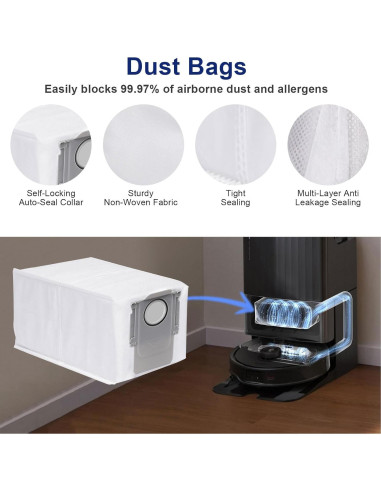 Kit de Accesorios 22 Piezas para Aspiradora Roborock Qrevo Master