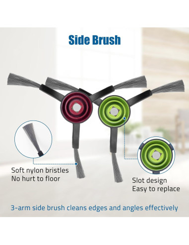 Kit de Reemplazo 18 Piezas para Aspiradora Robot Ecovacs Deebot X1