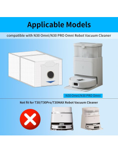 Bolsas de Reemplazo para Aspiradora Robot ECOVACS N30 - 10 Unidades 2