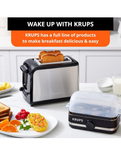 Tostadora KRUPS de 2 Rebanadas Acero Inoxidable 7 Niveles 2