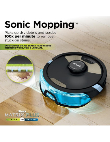 Aspiradora y Mopa Robot Shark Matrix Plus 2en1 con Vapor S1000