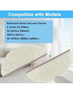 8 Almohadillas de Reemplazo para Mopas Xiaomi Roborock 2