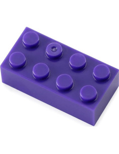 Ladrillos 2x4 Feleph 320 Piezas Color Púrpura Oscuro 2