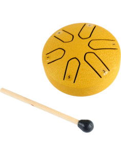 Tambor de Lengua de Acero Mini 6 Notas Yosoo Oro Portátil 2