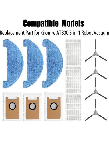 Accesorios de Repuesto FZCSZJFR para Aspiradora Robot AT800