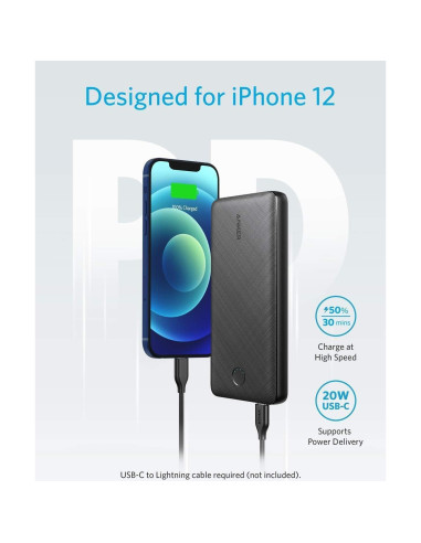 Cargador Portátil Anker PowerCore 20000mAh USB-C 20W