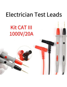 Cables de Prueba Digital ARCHER LIFE HALL 20A 1000V 42 Cobre 2