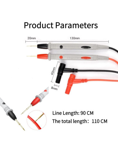 Cables de Prueba Digital ARCHER LIFE HALL 20A 1000V 42 Cobre