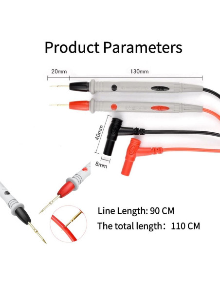 Cables de Prueba Digital ARCHER LIFE HALL 20A 1000V 42 Cobre