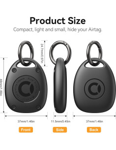 Funda de Llave AirTag CITYWAY Impermeable IPX8 2 Unidades 2