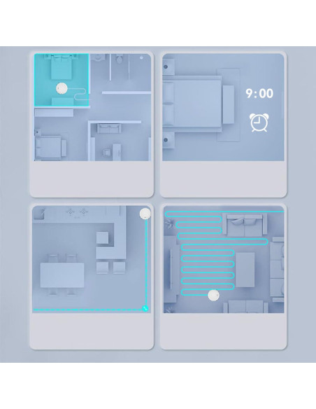 Aspiradora Robot Offabing 3 en 1 2700Pa Autocarga Blanco Aspiradora Robot Offabing 3 en 1 2700Pa Autocarga Blanco