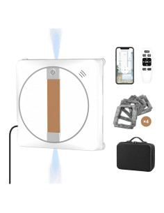 Robot Limpiador de Ventanas Wannabe winbot-28 - 2500Pa, Control Remoto, Limpieza Húmeda/Seca