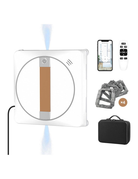 Robot Limpiador de Ventanas Wannabe winbot-28 - 2500Pa, Control Remoto, Limpieza Húmeda/Seca Robot Limpiador de Ventanas Wannabe winbot-28 - 2500Pa, Control Remoto, Limpieza Húmeda/Seca