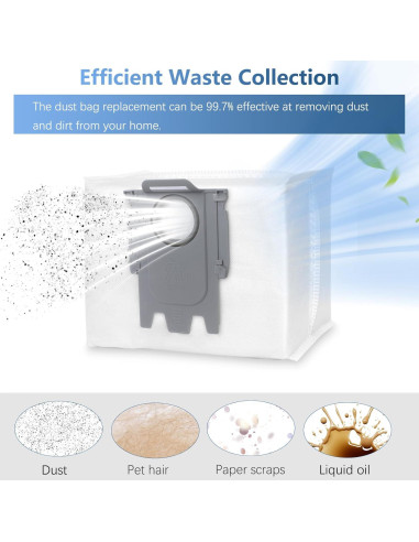 Paquete de 14 bolsas de repuesto Lavacum para Roborock S8 3L