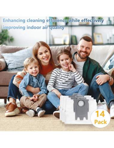 Paquete de 14 bolsas de repuesto Lavacum para Roborock S8 3L