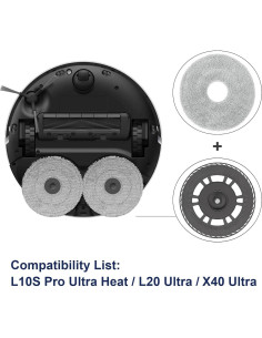 Mopas de Reemplazo con Soporte MsDaos para Dreame L10S Pro 2