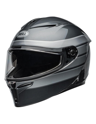 Casco Bell Lithium MIPS Brillo Gris Neo Plata Pequeño