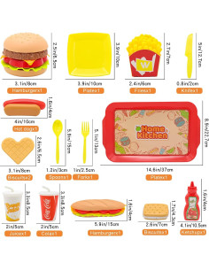 Juego de Comida de Imaginación Sotodik 15 Piezas para Niños 2