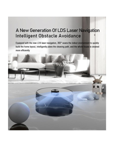 Robot Aspiradora Ecolimpia X6 con Navegación LiDAR y Mopa