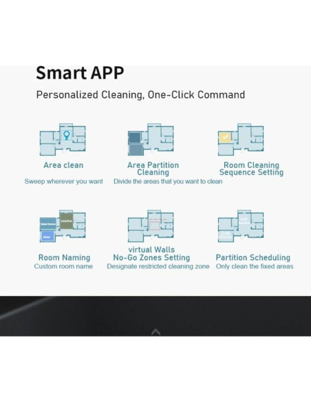 Robot Aspiradora Ecolimpia X6 con Navegación LiDAR y Mopa