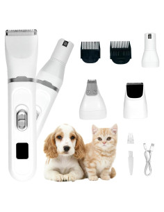 Kit Cortapelos y Afeitadora de Uñas GREGCE 4 en 1 Inalámbrico