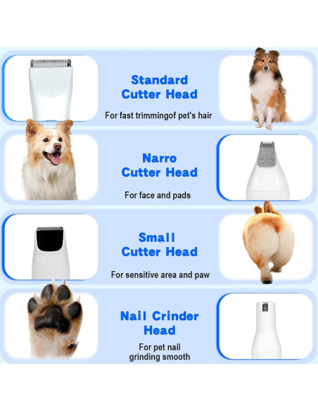 Kit Cortapelos y Afeitadora de Uñas GREGCE 4 en 1 Inalámbrico