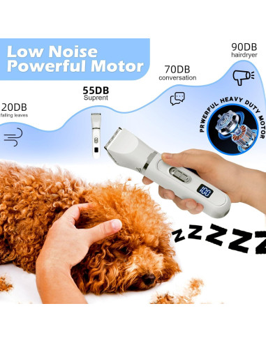 Kit Cortapelos y Afeitadora de Uñas GREGCE 4 en 1 Inalámbrico