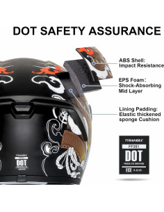 Casco Integral TRIANGLE FF351 Doble Visor Solar Pequeño 2