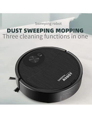 Aspiradora Robot MeLphi CC57YU Inalámbrica 3 en 1 para Hogar