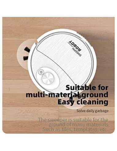 Aspiradora Robot MeLphi CC57YU Inalámbrica 3 en 1 para Hogar