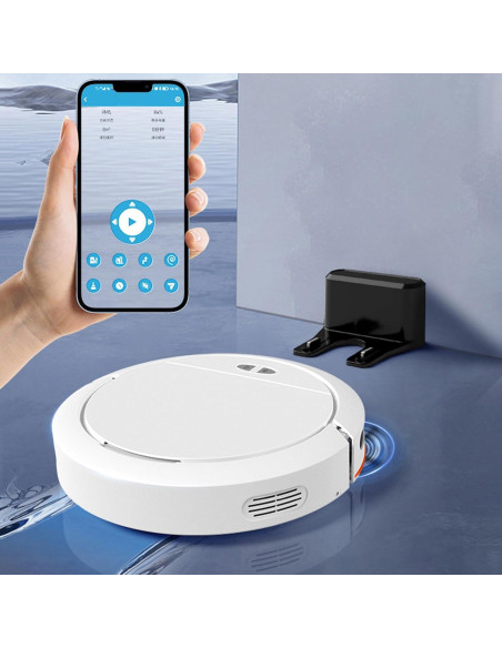 Aspiradora Robot 3 en 1 HOLMZCED con 4 Niveles de Succión Aspiradora Robot 3 en 1 HOLMZCED con 4 Niveles de Succión