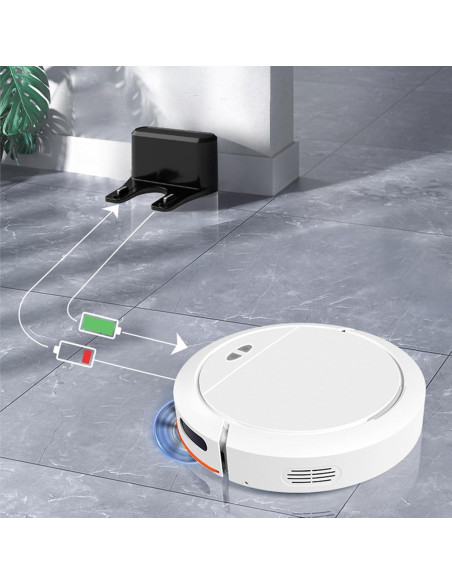 Aspiradora Robot 3 en 1 HOLMZCED con 4 Niveles de Succión Aspiradora Robot 3 en 1 HOLMZCED con 4 Niveles de Succión
