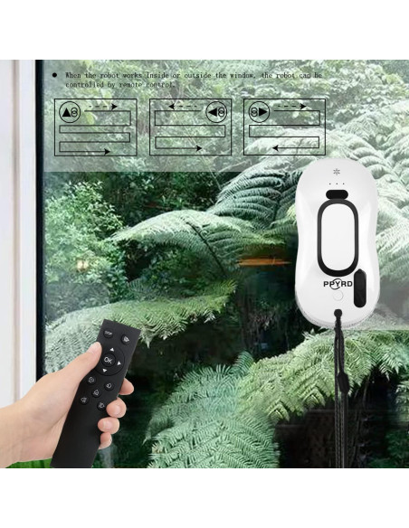 Robot de Limpieza de Ventanas PPYRD YW121A con Control Remoto