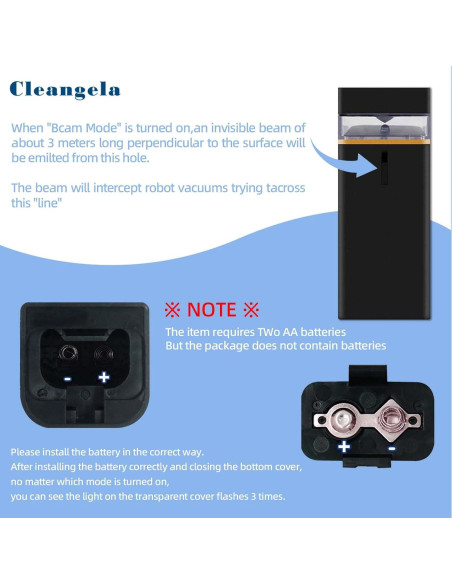 Barrera de Pared Virtual Cleangela para iRobot Roomba 600-900