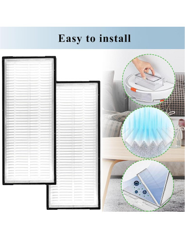 Paquete de 4 Filtros HEPA Soniicmomo para Roborock S8/S7