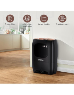 Aspiradora Automática GAVASTO Sin Contacto 1500W Negra 2