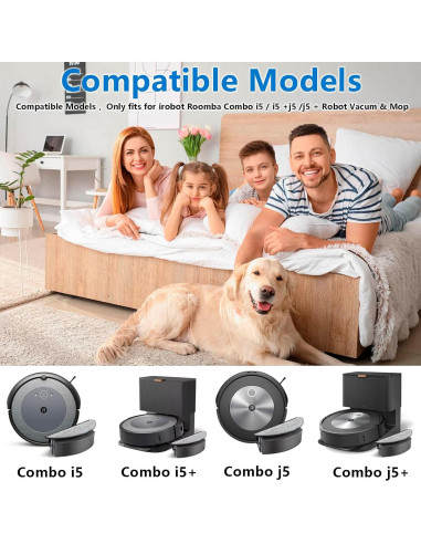 Almohadillas de Reemplazo BUXEBUX para Trapeador iRobot Roomba 6 Unidades